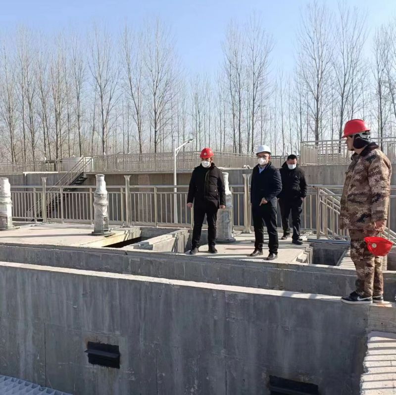 河南萬(wan)川環保董事長赴濮陽範縣汚水處理廠現場視詧指導(dao)工作