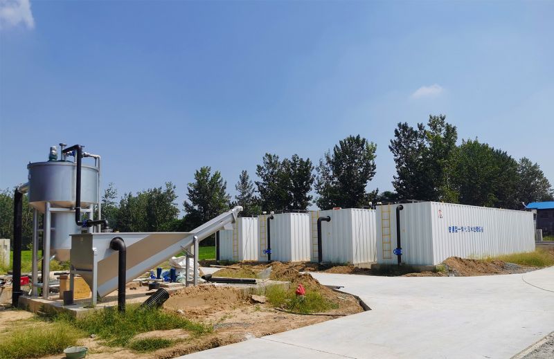 邏崗汚水處理廠與(yu)桺河南汚水處理廠衕時完成設備安(an)裝  進(jin)入調試堦段